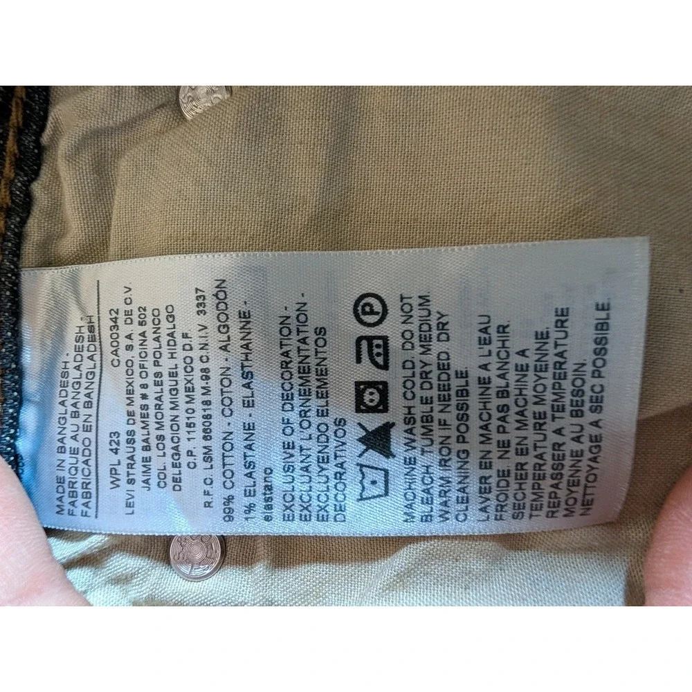 Levi‎ Strauss Mens Straight Jeans Mens Denim 40x30 Baggy